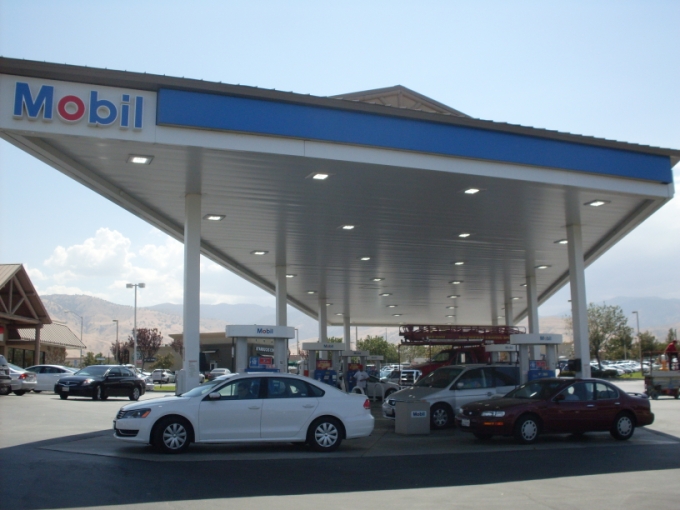 Gas station canopy